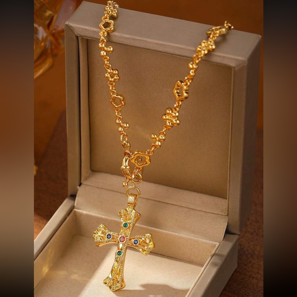 Gold Cross Necklace